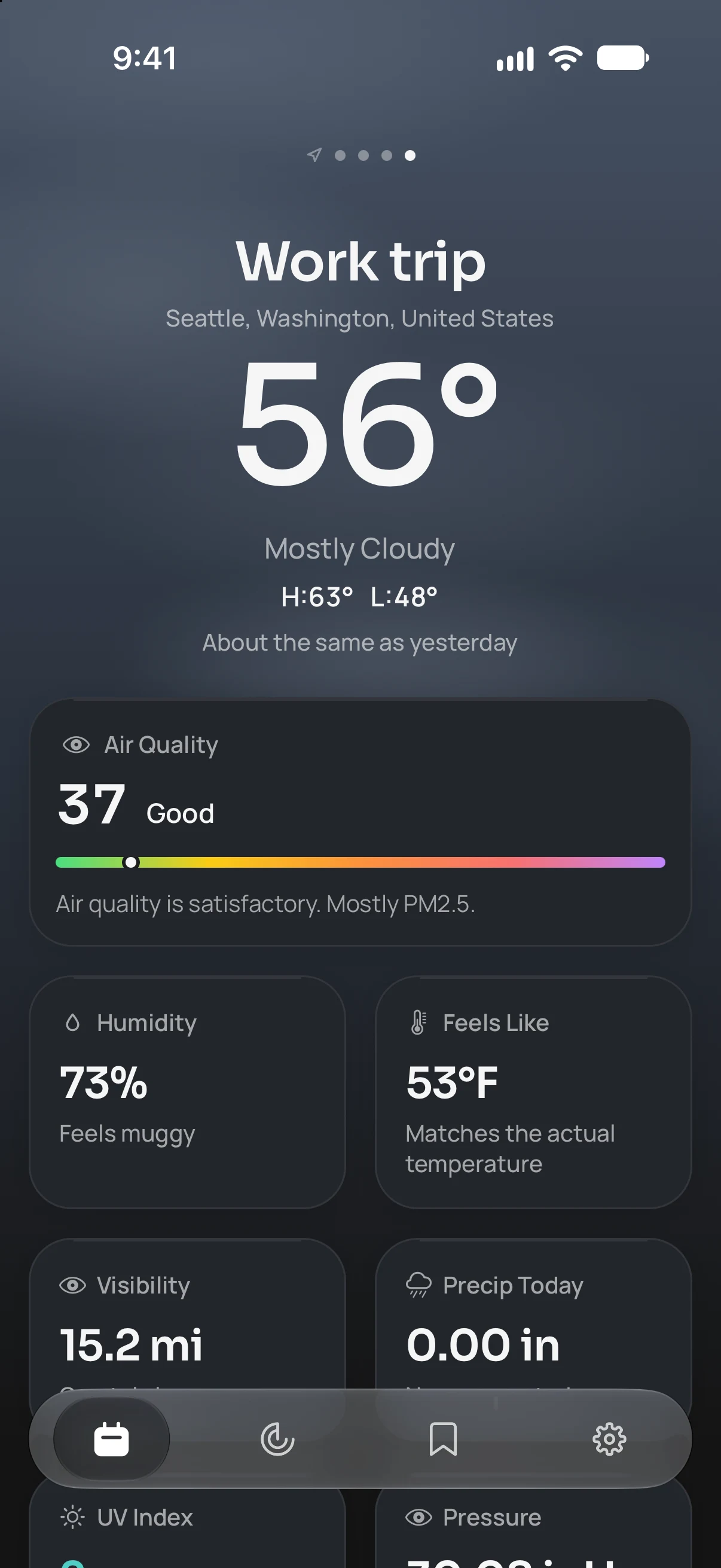 Nimbus detail cards